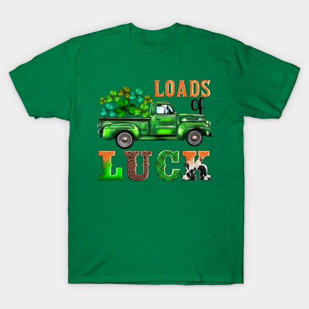 Loads of Luck Truck Shamrocks Toddler St Patrick's Day Fun T-Shirt by DenverSlade